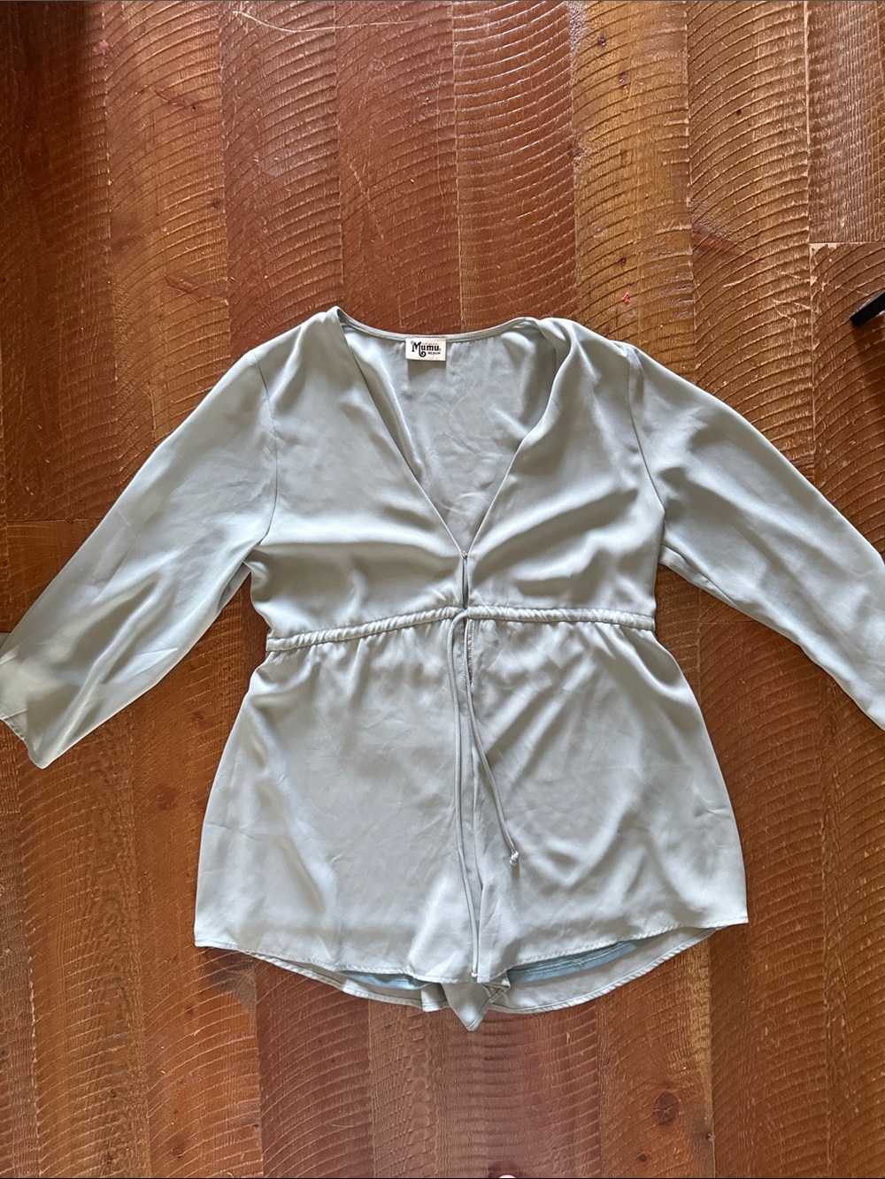 Show Me Your MuMu Light Blue Long Sleeve Romper